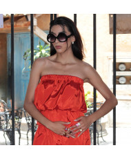 Set Naranja Peplum