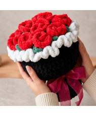 🌹 Ramo de Rosas Rojas a Crochet 🌹