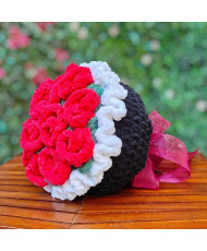 🌹 Ramo de Rosas Rojas a Crochet 🌹