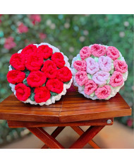 🌹 Ramo de Rosas Rojas a Crochet 🌹
