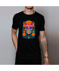  Playera Catrina y Cempasuchitl