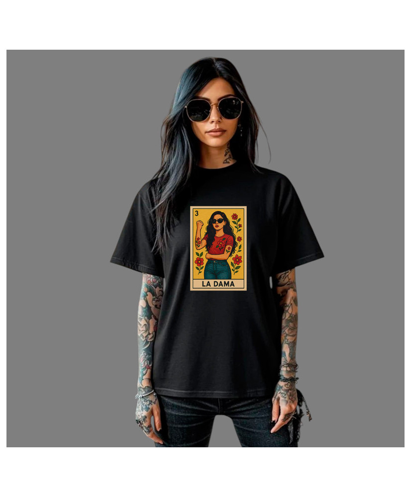 Playera Carta "La Dama"