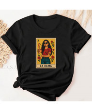Playera Carta "La Dama"