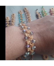 Pulsera con cristales 