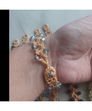 Pulsera con cristales 