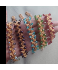 Pulsera con cristales 