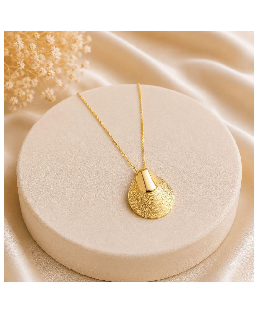 Collar de plata .925 con baño vermeil de 22 kilates 