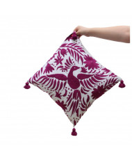 Cojín Pavorrel Otomi (tono cálido)