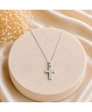 Collar  cruz de plata 