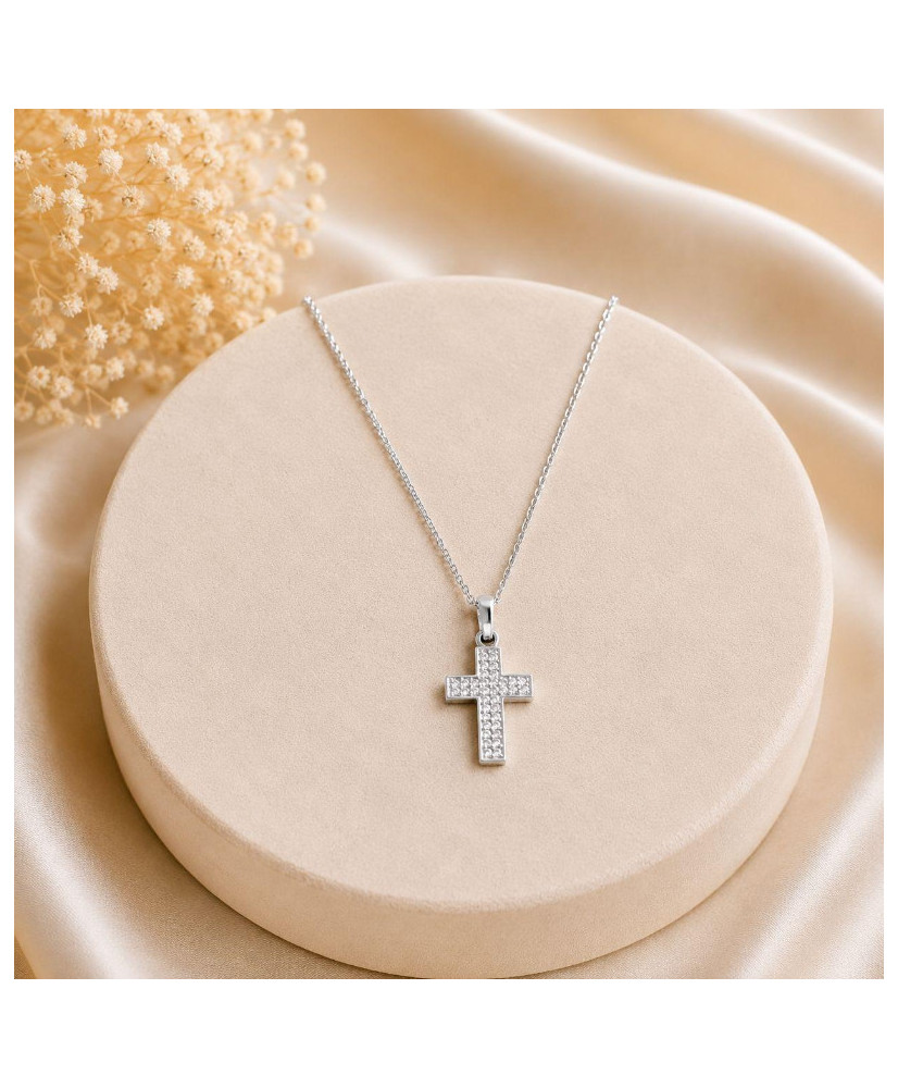 Collar  cruz de plata 