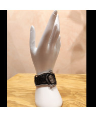 Pulsera artesanal con cuarzo rutilado