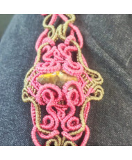 Pulsera artesanal con piedra 'Ojo de tigre'
