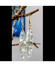 Aretes de resina epóxica