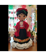 Muñeca Frida tejida a crochet