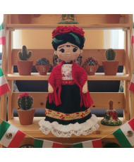 Muñeca Frida tejida a crochet