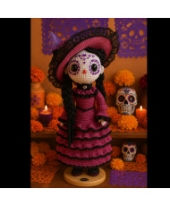 Catrina tejida a crochet