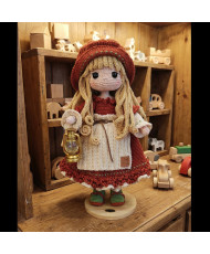 Muñeca tejida a crochet, muñeca Nancy, muñeca hecha a mano.