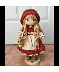 Muñeca tejida a crochet, muñeca Nancy, muñeca hecha a mano.