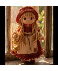 Muñeca tejida a crochet, muñeca Nancy, muñeca hecha a mano.