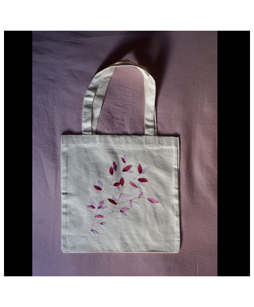 Tote bag con reproducción de ilustración botánica 1
