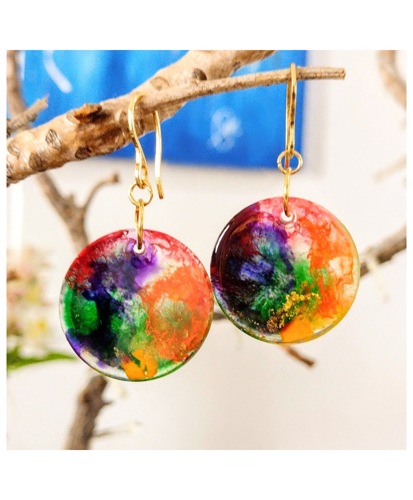 aretes de resina epóxica