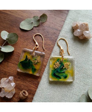 aretes de resina epóxica