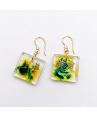 aretes de resina epóxica