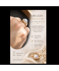 Anillo piedra de río 