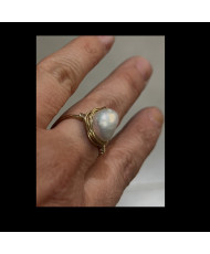 Anillo piedra de río 