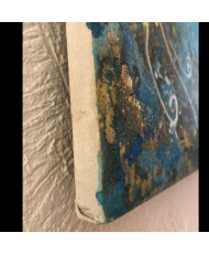 David Triano, obra pictórica, pequeño formato, oro, hoja de oro