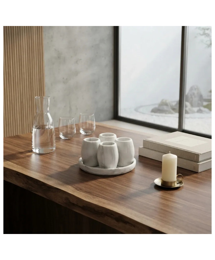 Set de Mezcaleros de Mármol Natural | Casa Stone