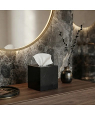 Kleenera de Mármol Negro y Blanco 15x15x15 cm | Casa Stone