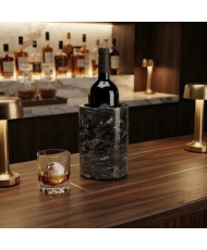 Enfriador de Botellas de Mármol Negro y Blanco 12x15 cm | Casa Stone