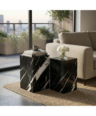 Set de Pedestal Medianas de Mármol 40 × 40 × 50 cm | Casa Stone
