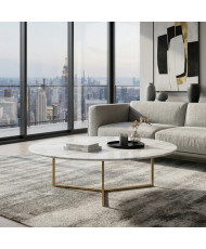 Mesa de Centro Atlas de 60 cm con Base en Y | Casa Stone