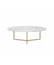 Mesa de Centro Atlas Redonda 60 cm con Base Y | Casa Stone