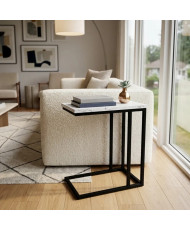 Mesa Lateral Clip Grande de Mármol | Casa Stone