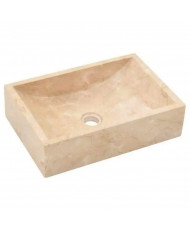 Ovalín Rectangular de Travertino 50x35x11 cm | Casa Stone