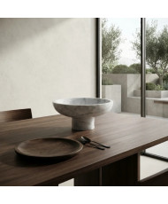 Frutero de Mármol Negro o Blanco 25 cm | Casa Stone