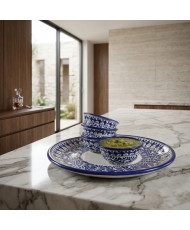 Set de Salseras de Talavera con Plato – 4 Salseros + 1 Plato