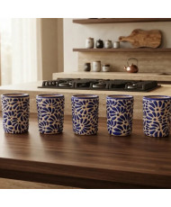 Set de 5 Tequileros de Talavera Artesanal | Casa Stone