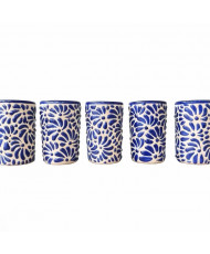 Set de 5 Tequileros de Talavera Artesanal | Casa Stone