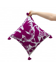 Cojín Otomí Palomas (tono cálido)