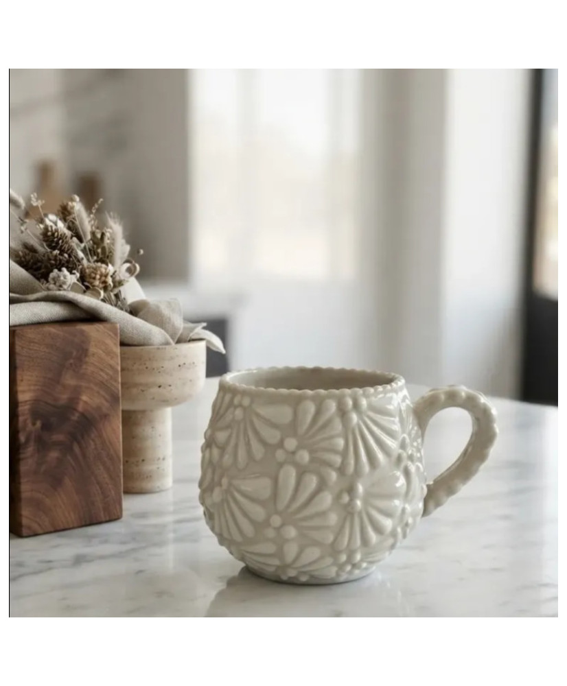 Taza Chocolatera de Talavera Artesanal Mexicana | Casa Stone