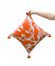 Cojín Otomí Palomas (tono cálido)