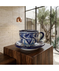 Set de Taza y Plato de Talavera Artesanal | Casa Stone