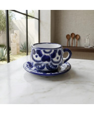 Set de Taza y Plato de Talavera Artesanal | Casa Stone