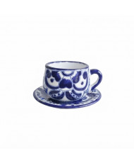 Set de Taza y Plato de Talavera Artesanal | Casa Stone
