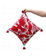 Cojín Otomí Palomas (tono cálido)