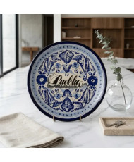Plato Decorativo de Talavera “Puebla” 30 cm | Artesanía Mexicana | Casa Stone